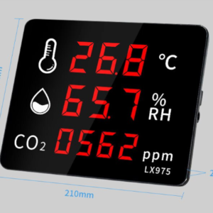Thermohygrometer+ O2 Model: LX975A เครื่องวัดอุณหภูมิความชื้นและคาร์บอนไดออกไซด์ ขนาดใหญ่